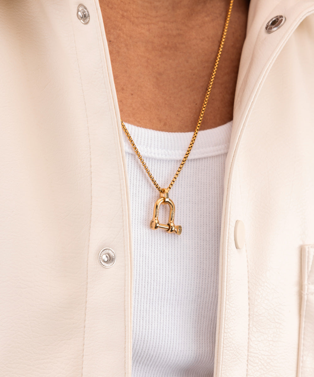 D-shackle Necklace Gold