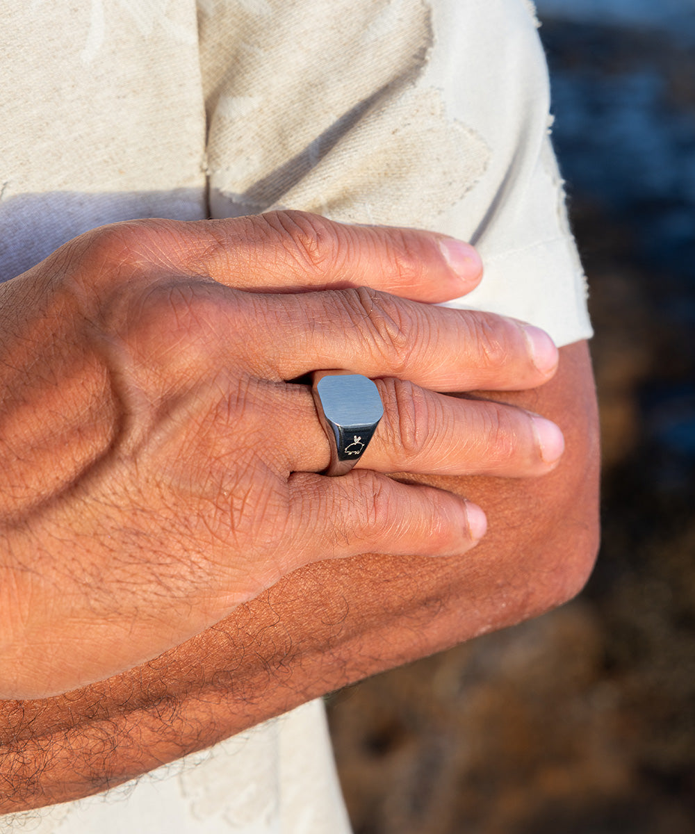 Signet Ring 16mm Classic Silver | Silver