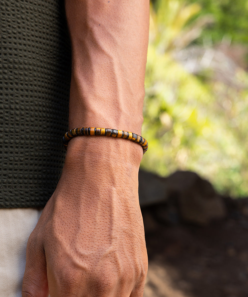 Brontide 6mm Adjustable Tiger Eye | Black