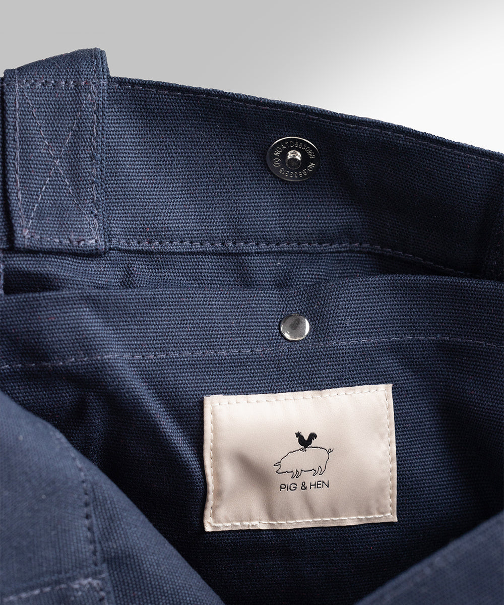 Pig & Hen Tote Bag Navy
